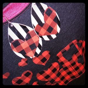 Shirts with matching earrings